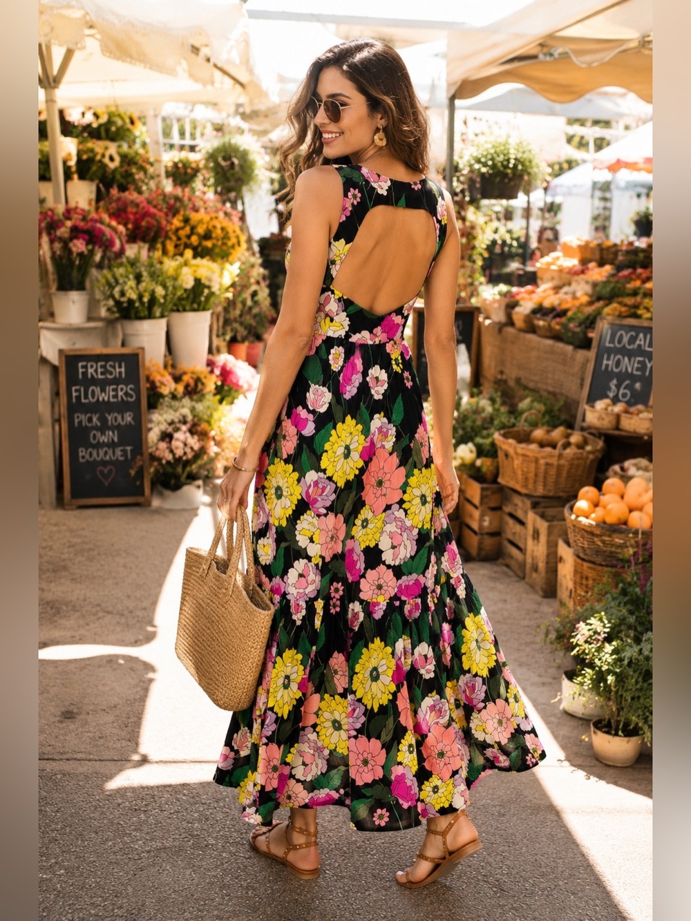 Johnny Was Cassia Floral Maxi Dress | Mod Boho Statement Piece - Picture 2 of 3